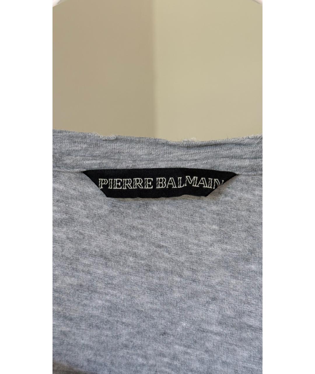 PIERRE BALMAIN Серая футболка, фото 6