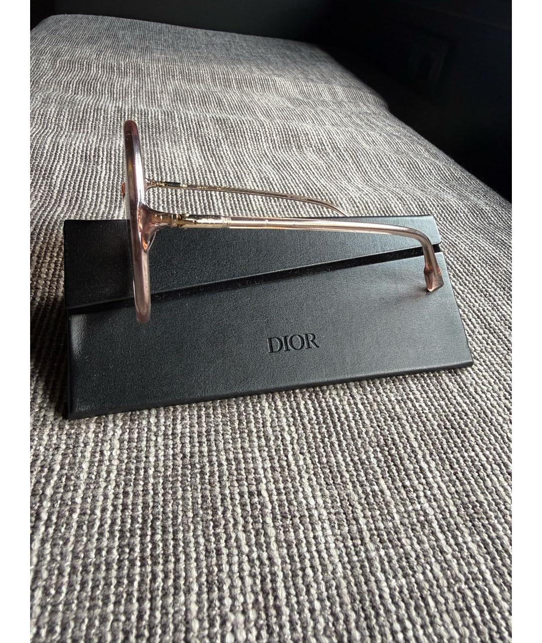 CHRISTIAN DIOR Розовые пластиковые солнцезащитные очки, фото 2