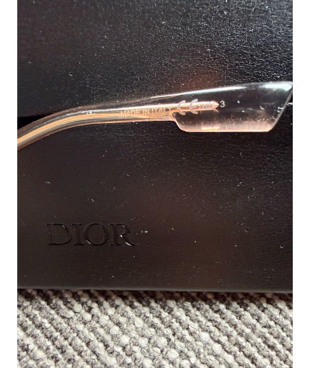 CHRISTIAN DIOR Розовые пластиковые солнцезащитные очки, фото 5