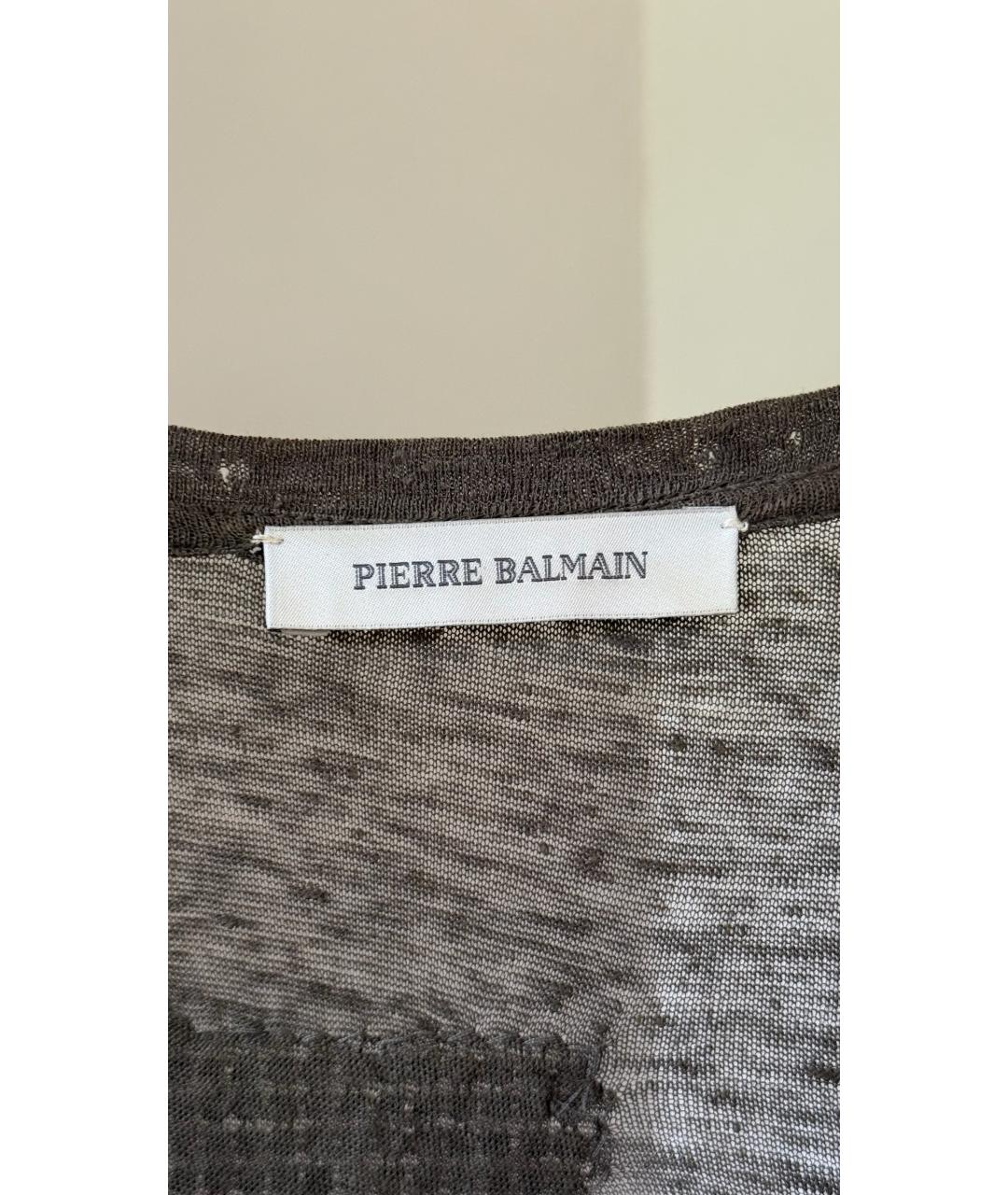 PIERRE BALMAIN Серая футболка, фото 6