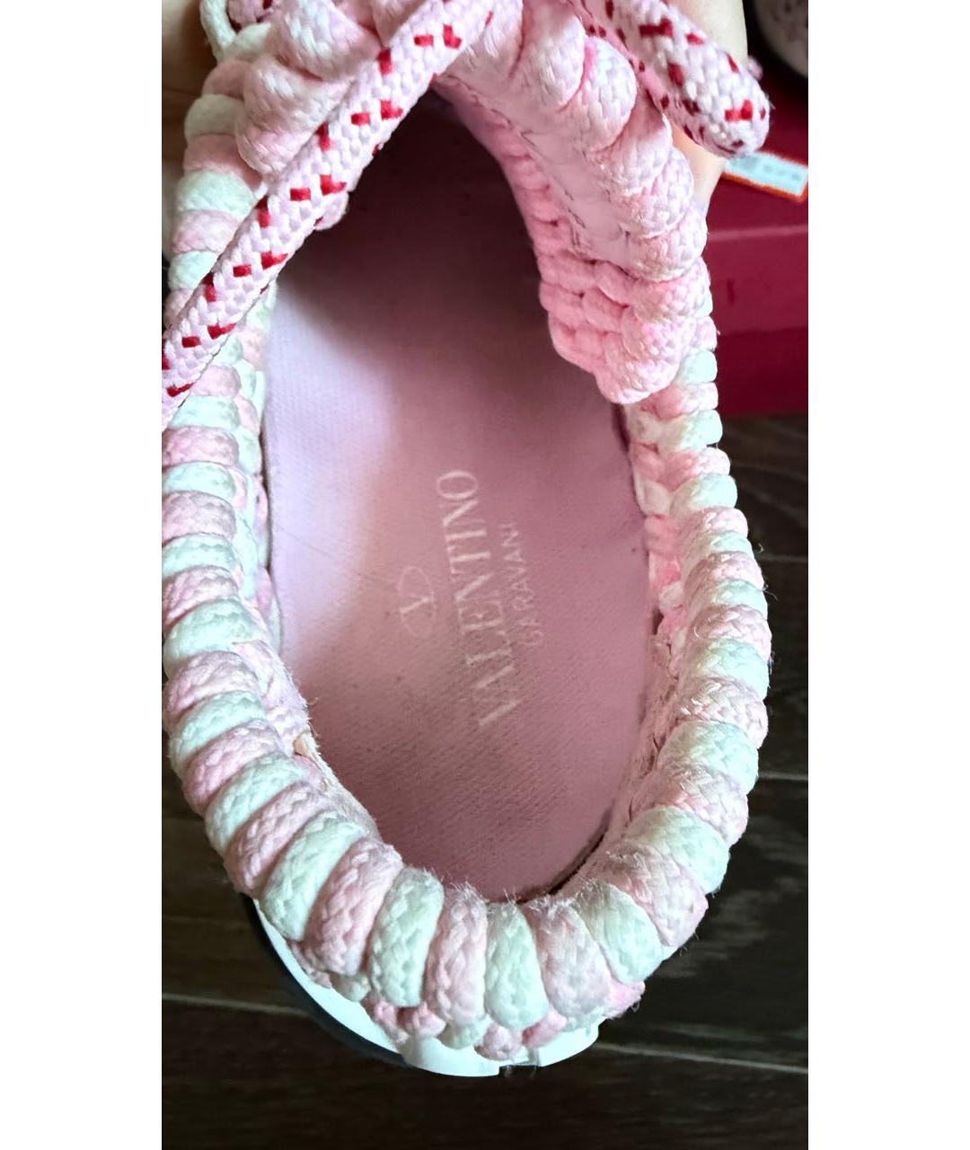 VALENTINO Розовые кроссовки, фото 7