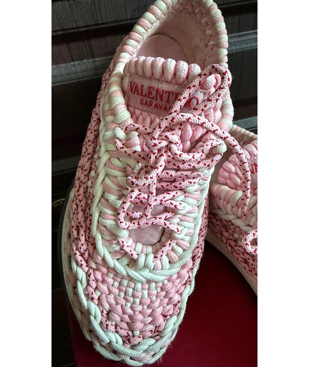 VALENTINO Розовые кроссовки, фото 6