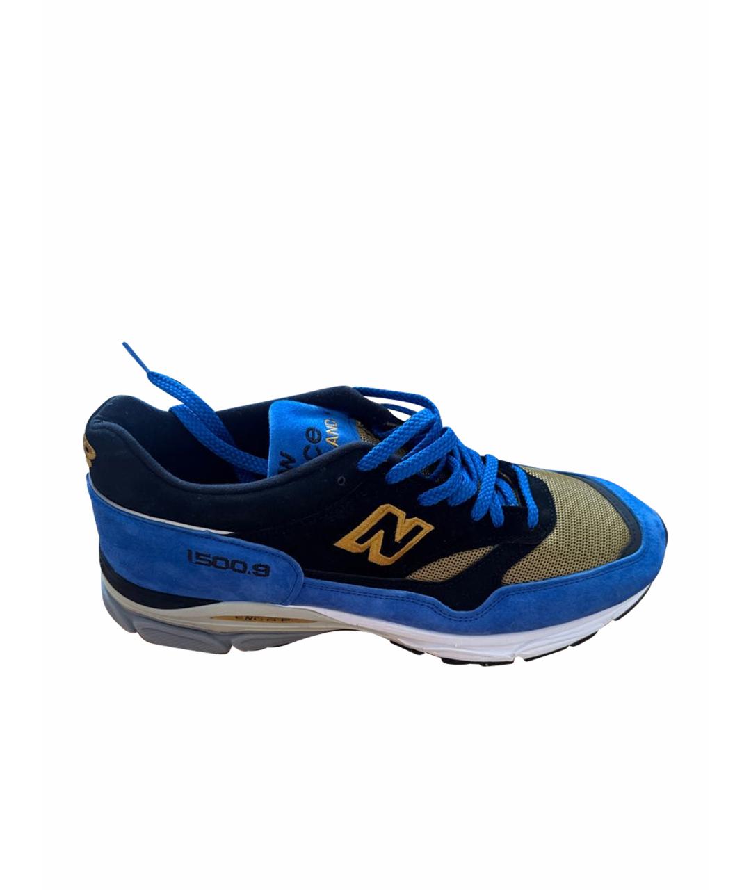 NEW BALANCE Синие замшевые низкие кроссовки / кеды, фото 1