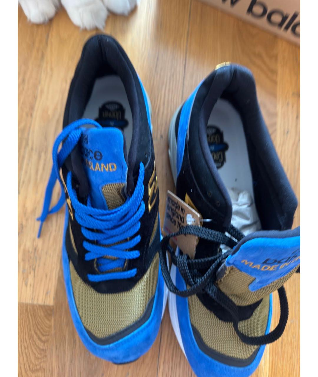 NEW BALANCE Синие замшевые низкие кроссовки / кеды, фото 3