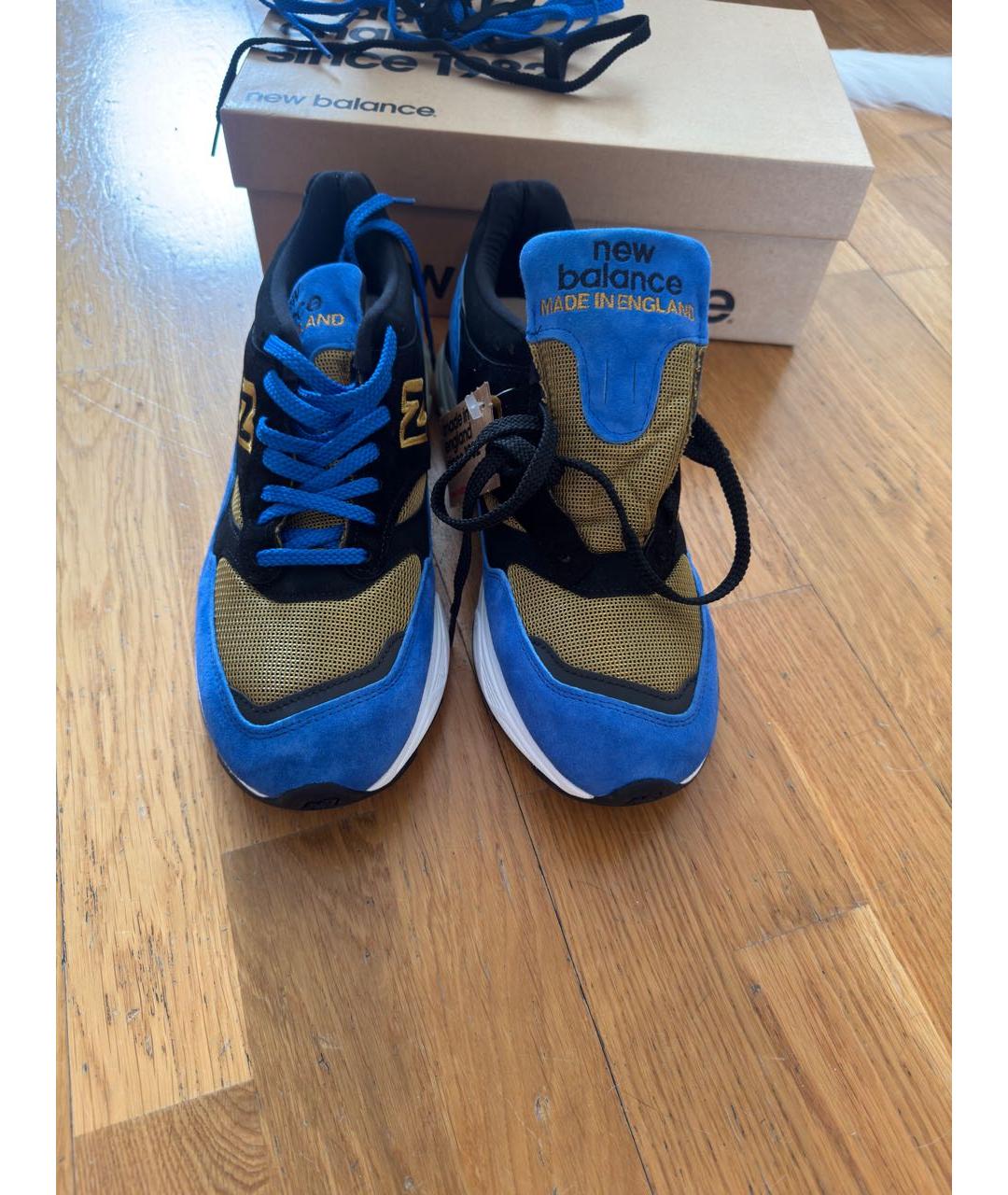 NEW BALANCE Синие замшевые низкие кроссовки / кеды, фото 2