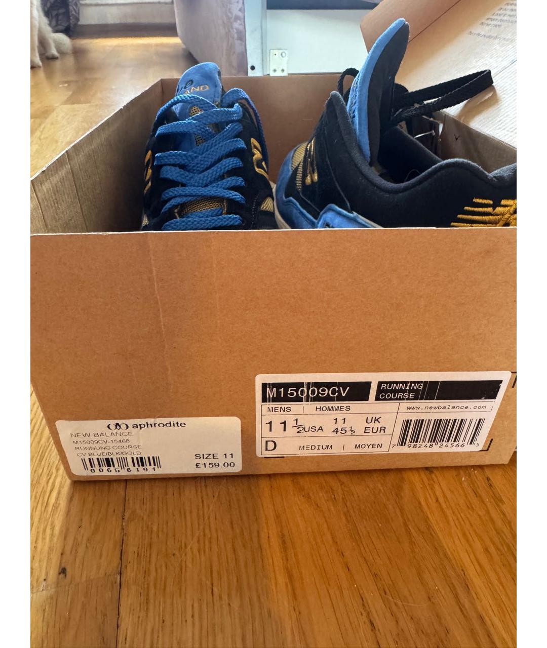 NEW BALANCE Синие замшевые низкие кроссовки / кеды, фото 6