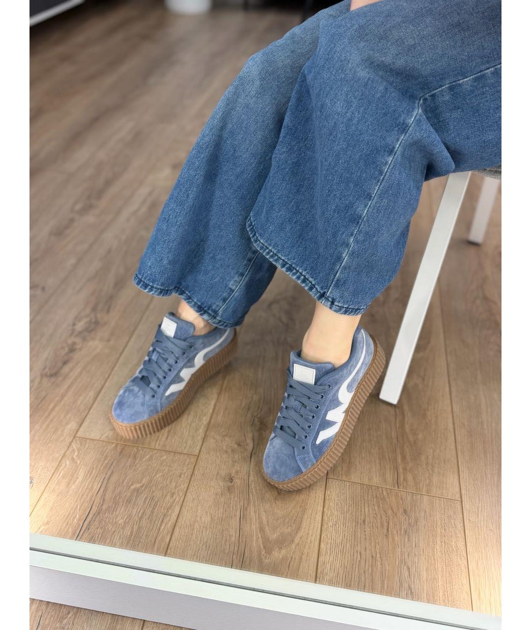MAX MARA Голубые кеды, фото 3