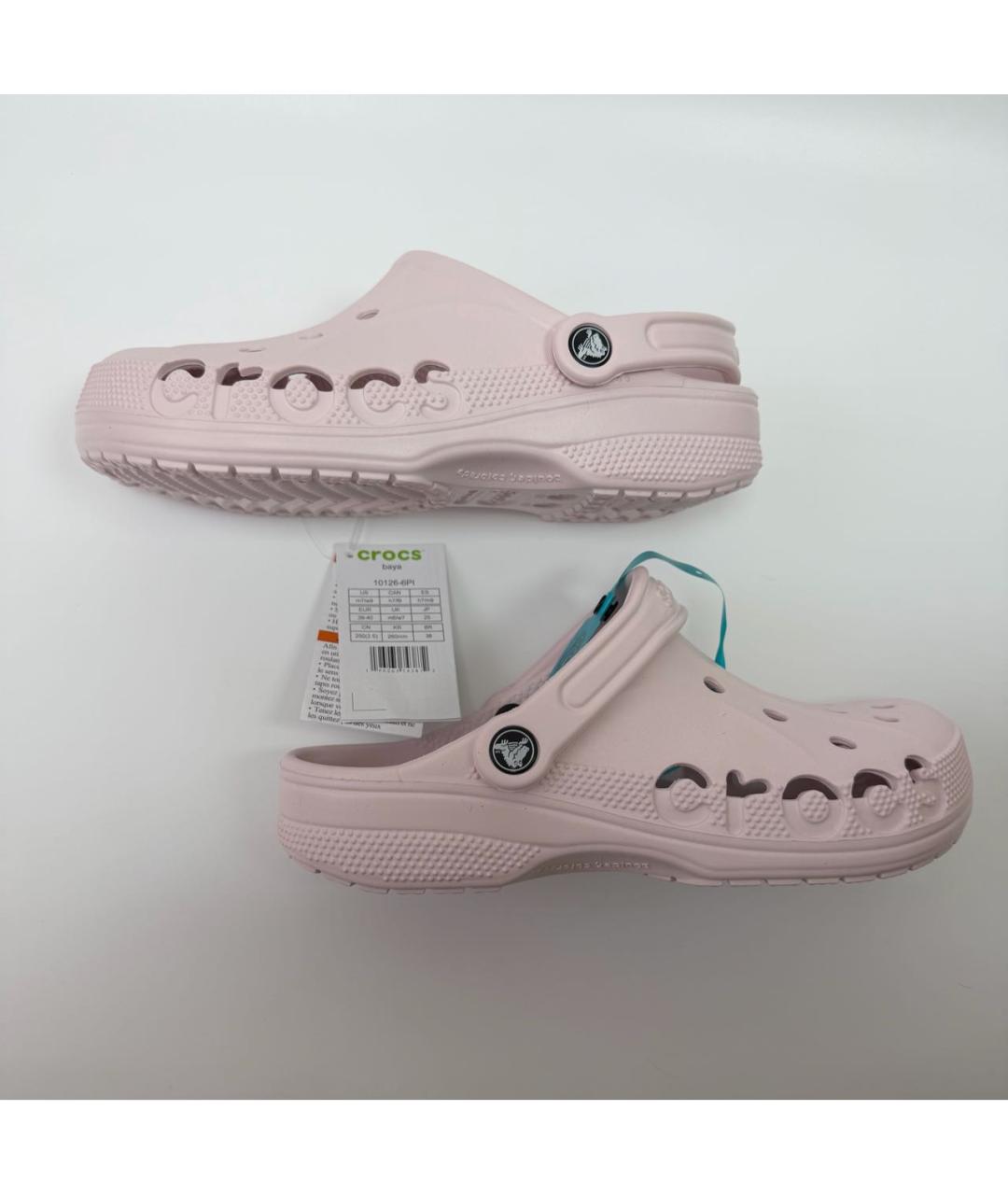 CROCS Розовые резиновые сабо, фото 5