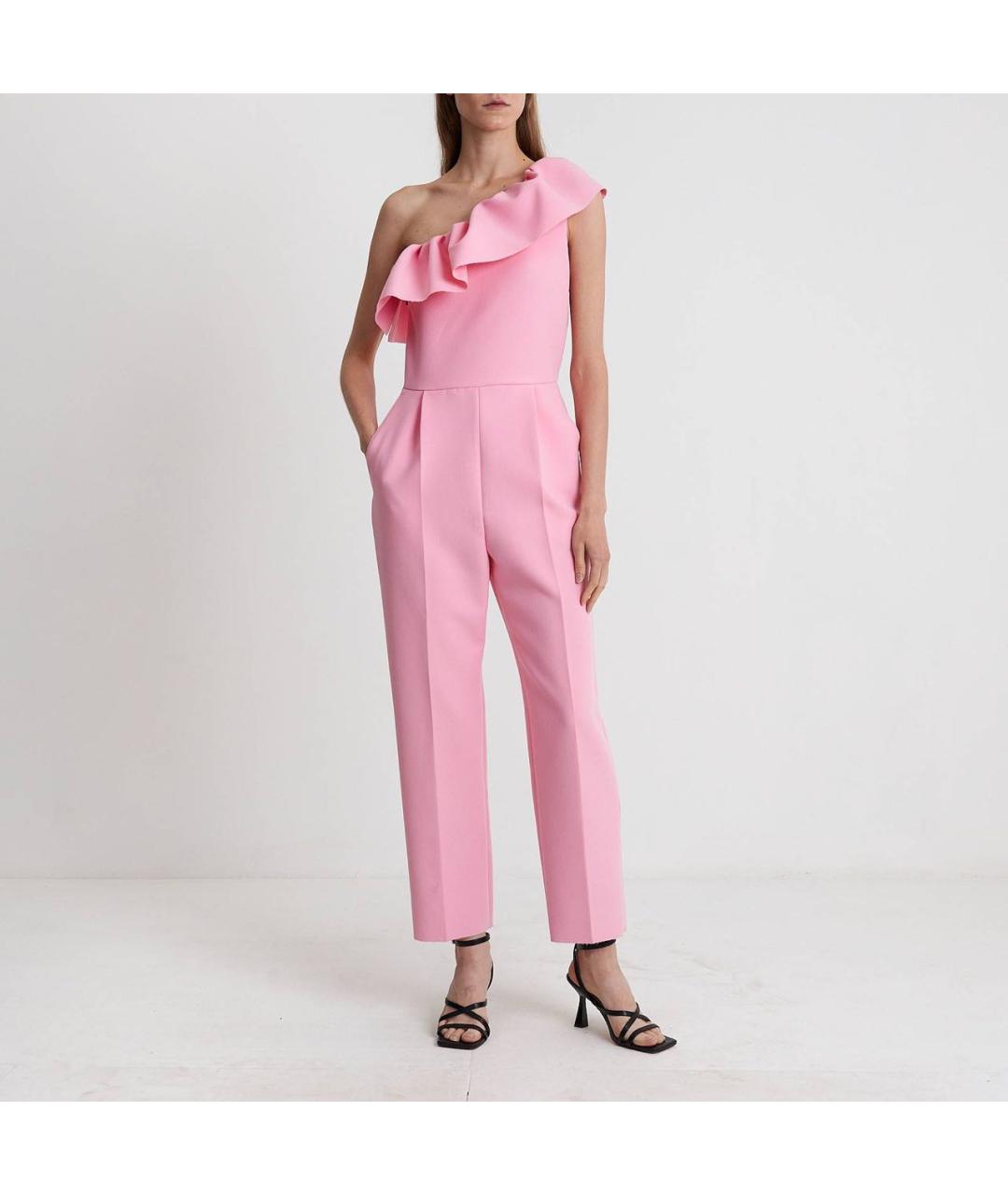 MSGM Розовый вискозный комбинезон, фото 5