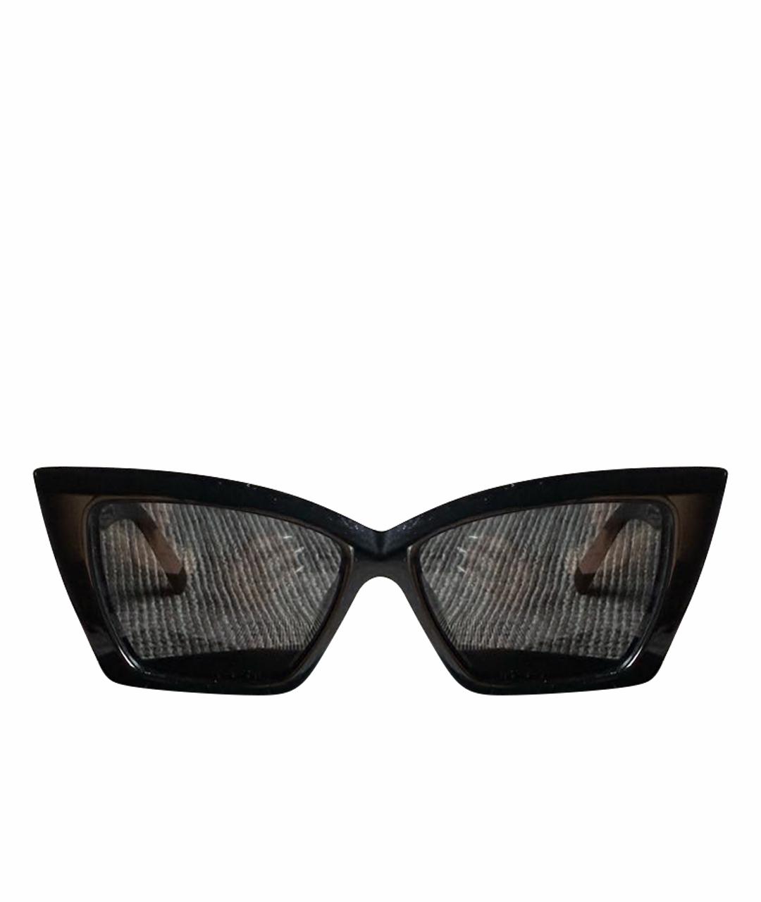 SAINT LAURENT Черные пластиковые солнцезащитные очки, фото 1
