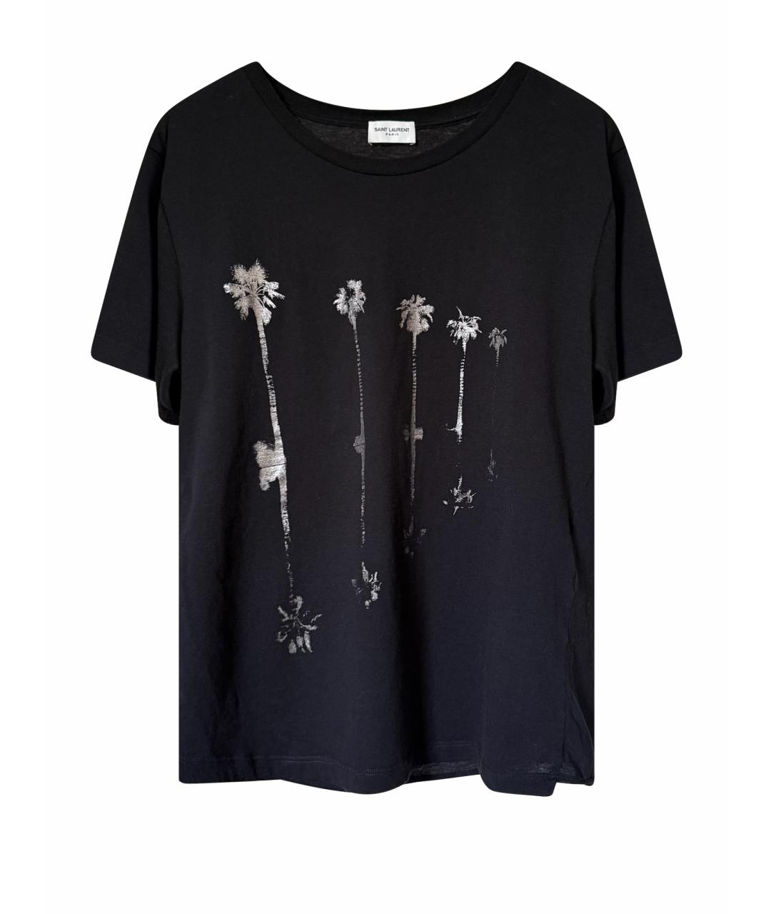 SAINT LAURENT Черная футболка, фото 1