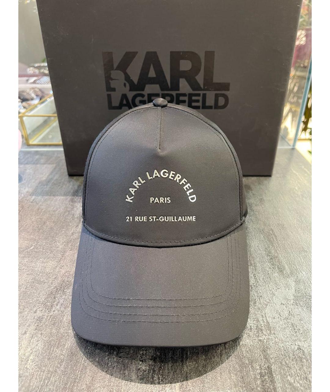 KARL LAGERFELD Черная синтетическая кепка, фото 6