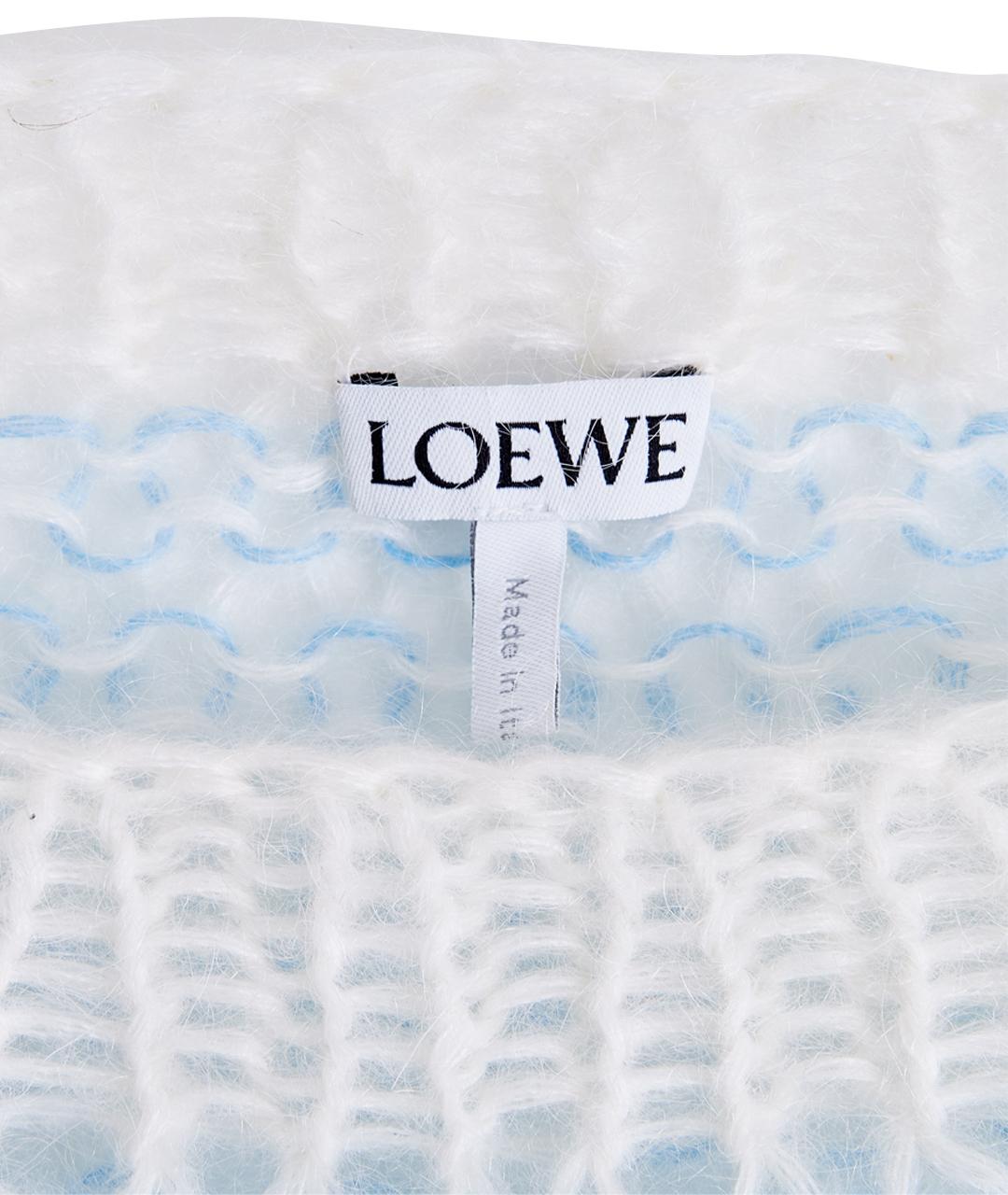 LOEWE Голубой шерстяной джемпер / свитер, фото 6