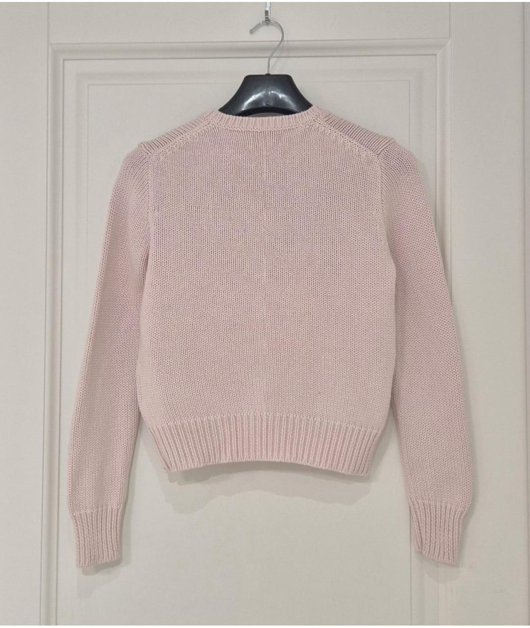 POLO RALPH LAUREN Розовый хлопковый джемпер / свитер, фото 2
