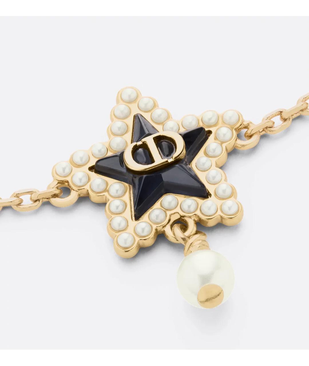 CHRISTIAN DIOR Золотой латунный браслет, фото 3