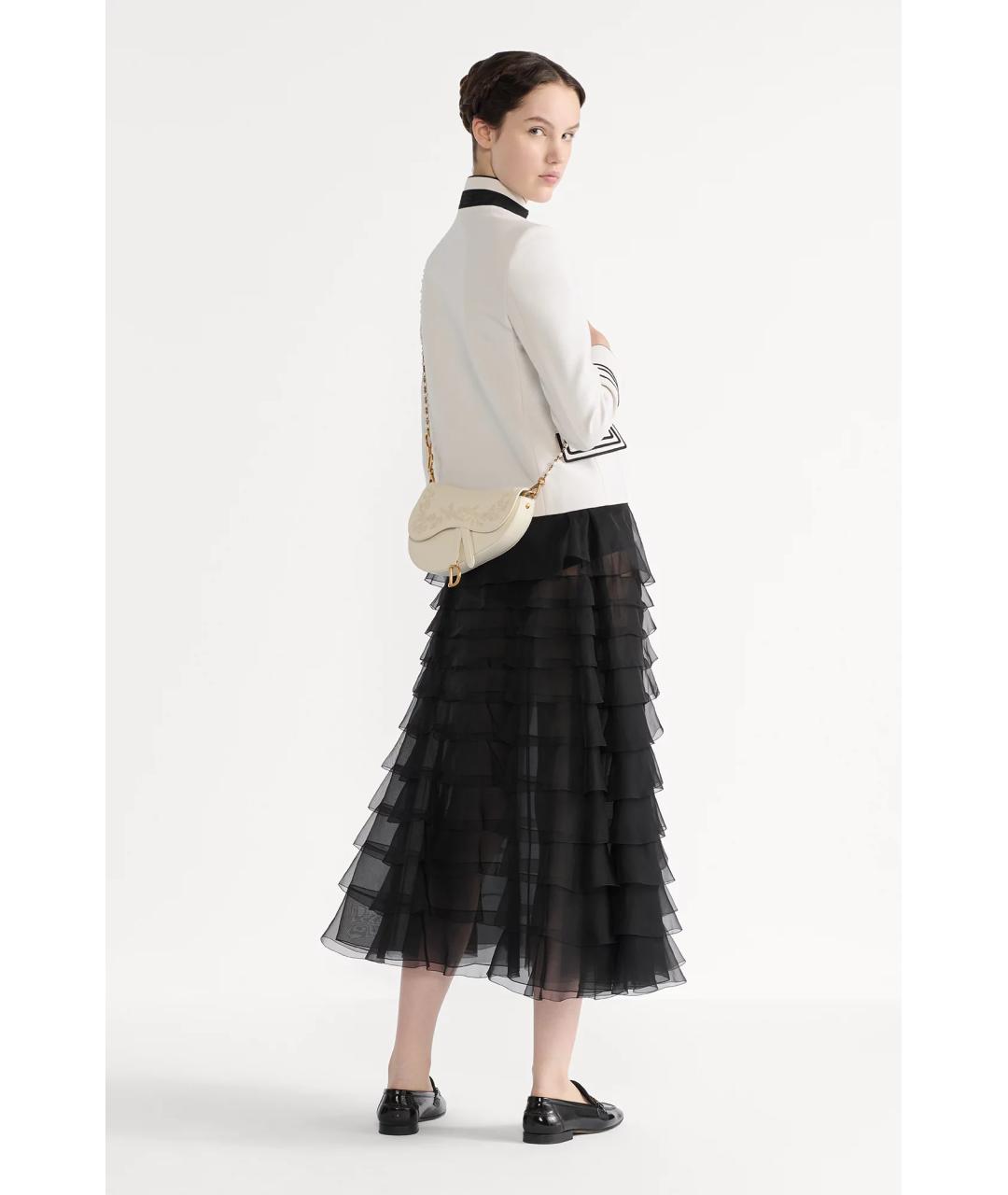 CHRISTIAN DIOR Черная юбка миди, фото 3