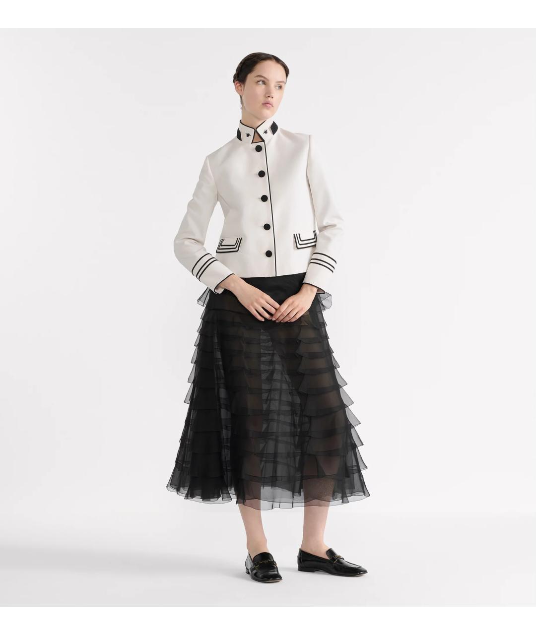 CHRISTIAN DIOR Черная юбка миди, фото 2