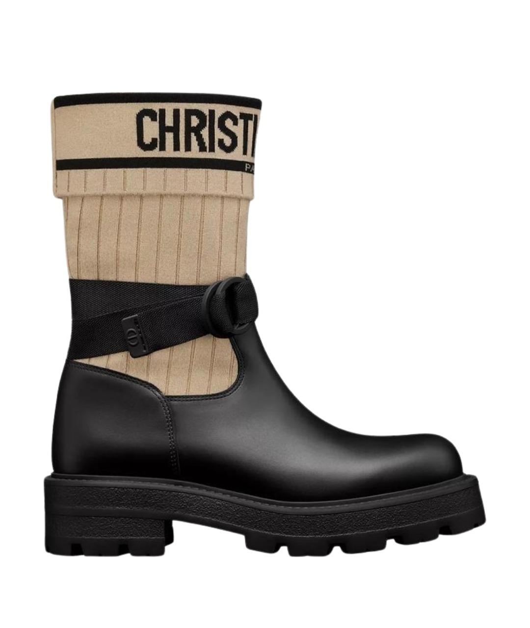 CHRISTIAN DIOR Черные сапоги, фото 1