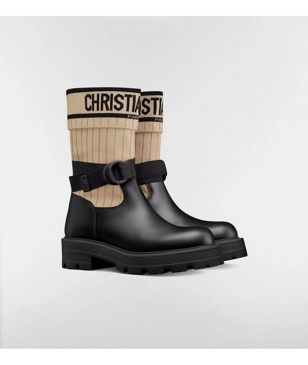 CHRISTIAN DIOR Черные сапоги, фото 4