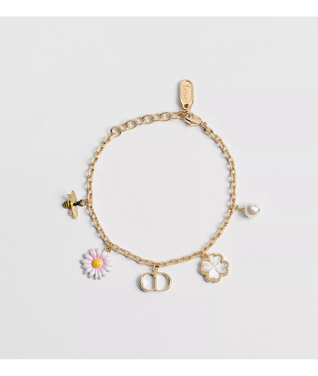 CHRISTIAN DIOR Золотой латунный браслет, фото 4