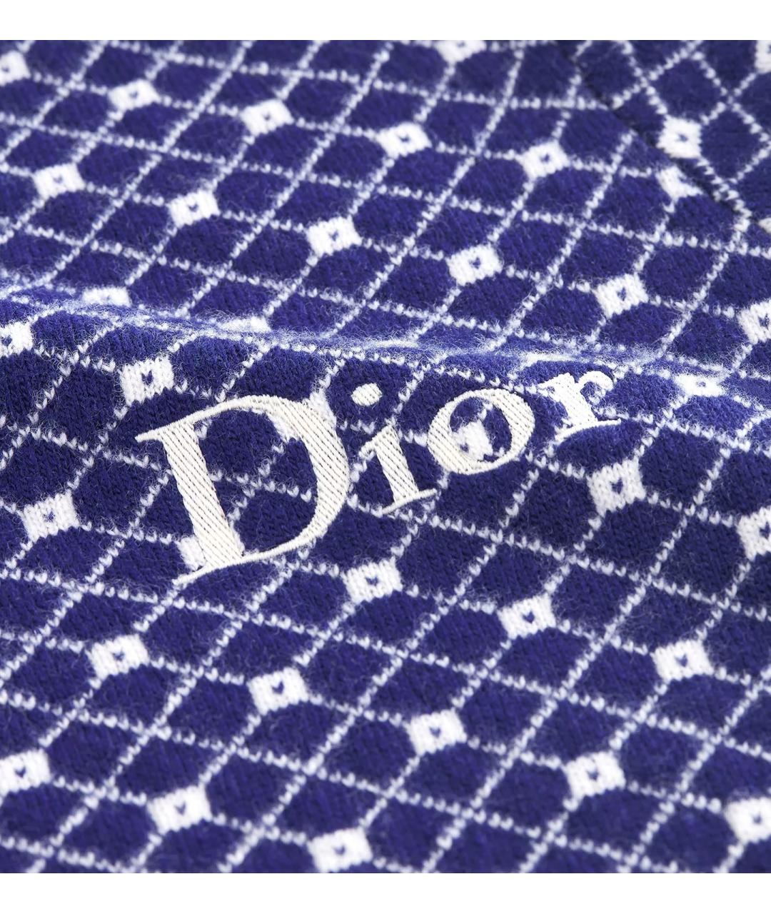 CHRISTIAN DIOR Синий шерстяной джемпер / свитер, фото 7