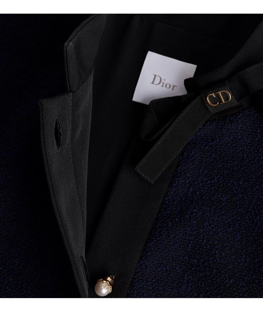CHRISTIAN DIOR Темно-синий жакет/пиджак, фото 7