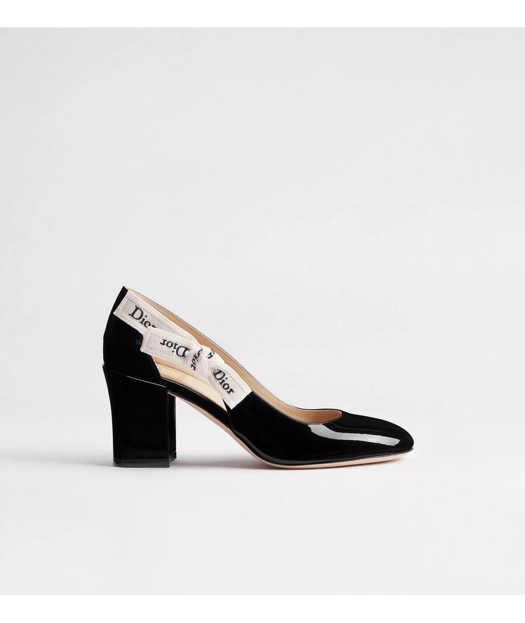 CHRISTIAN DIOR Черные туфли из лакированной кожи, фото 7