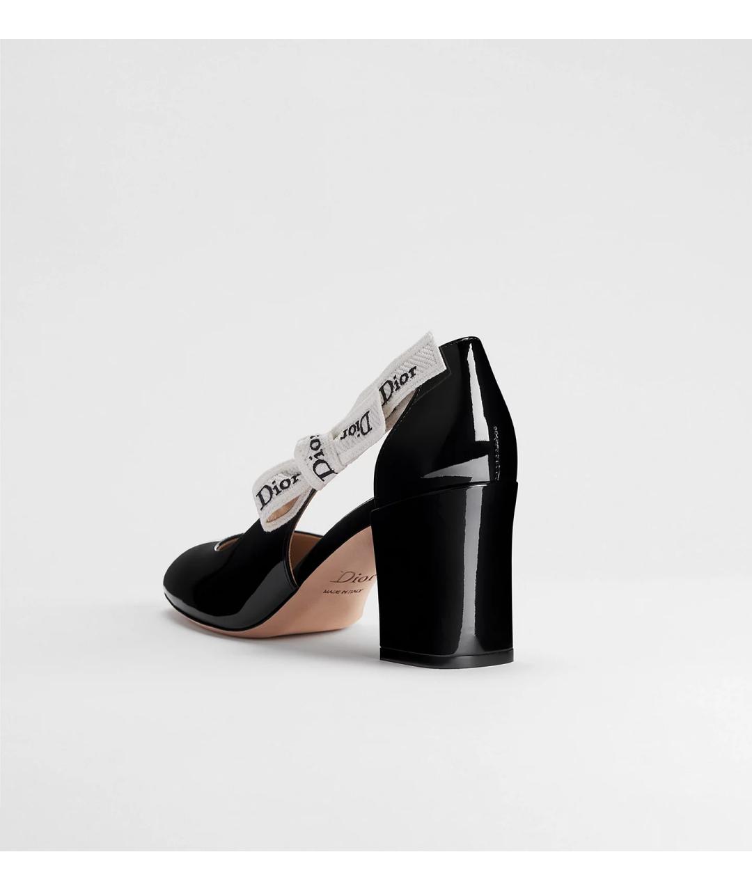 CHRISTIAN DIOR Черные туфли из лакированной кожи, фото 4