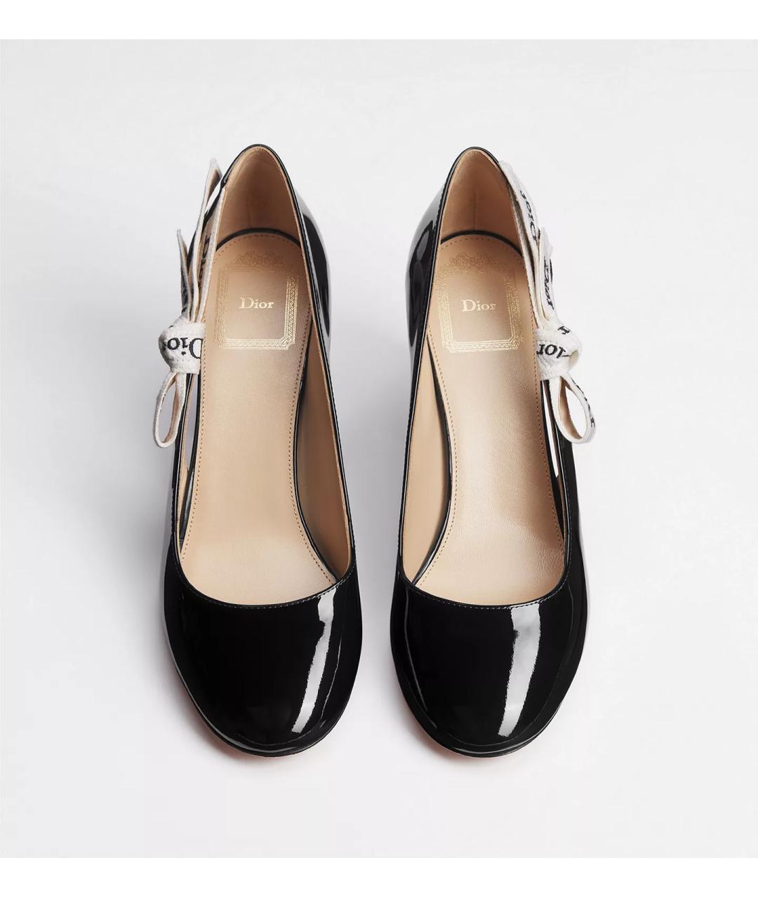 CHRISTIAN DIOR Черные туфли из лакированной кожи, фото 3