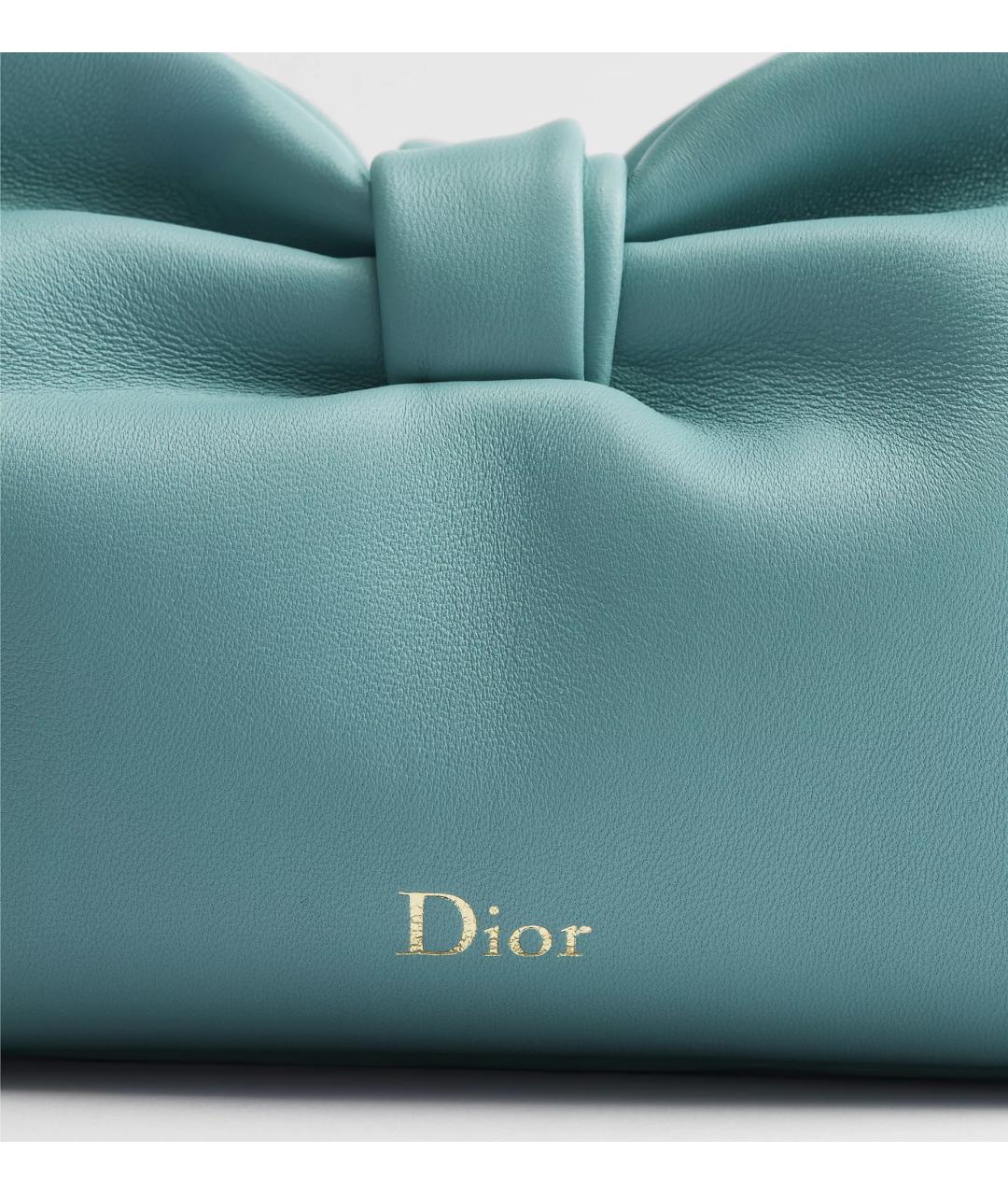 CHRISTIAN DIOR Зеленая кожаная сумка через плечо, фото 4