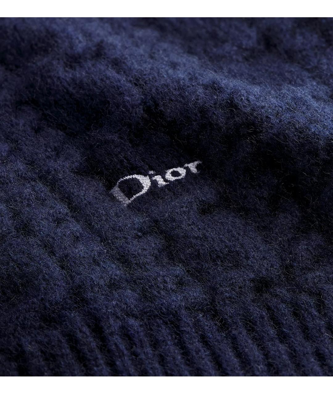 CHRISTIAN DIOR Темно-синий кашемировый джемпер / свитер, фото 2