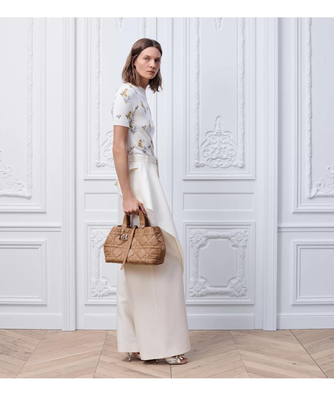 CHRISTIAN DIOR Коричневая кожаная сумка тоут, фото 8
