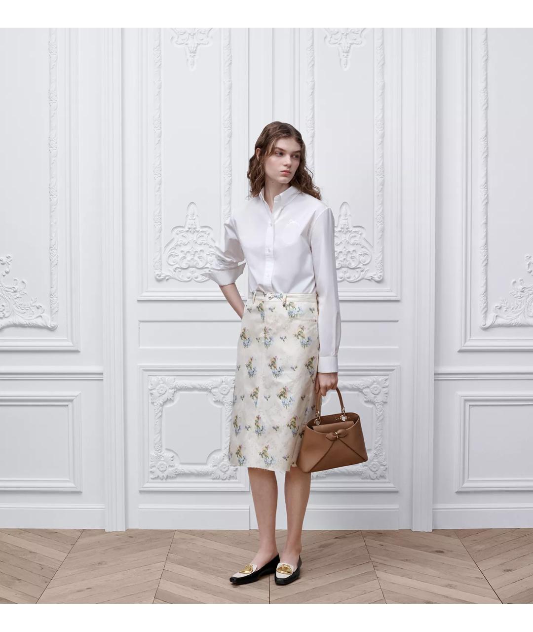 CHRISTIAN DIOR Белая хлопковая рубашка, фото 3