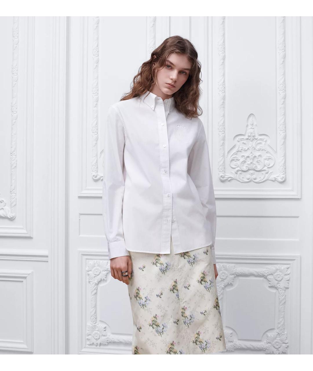 CHRISTIAN DIOR Белая хлопковая рубашка, фото 2