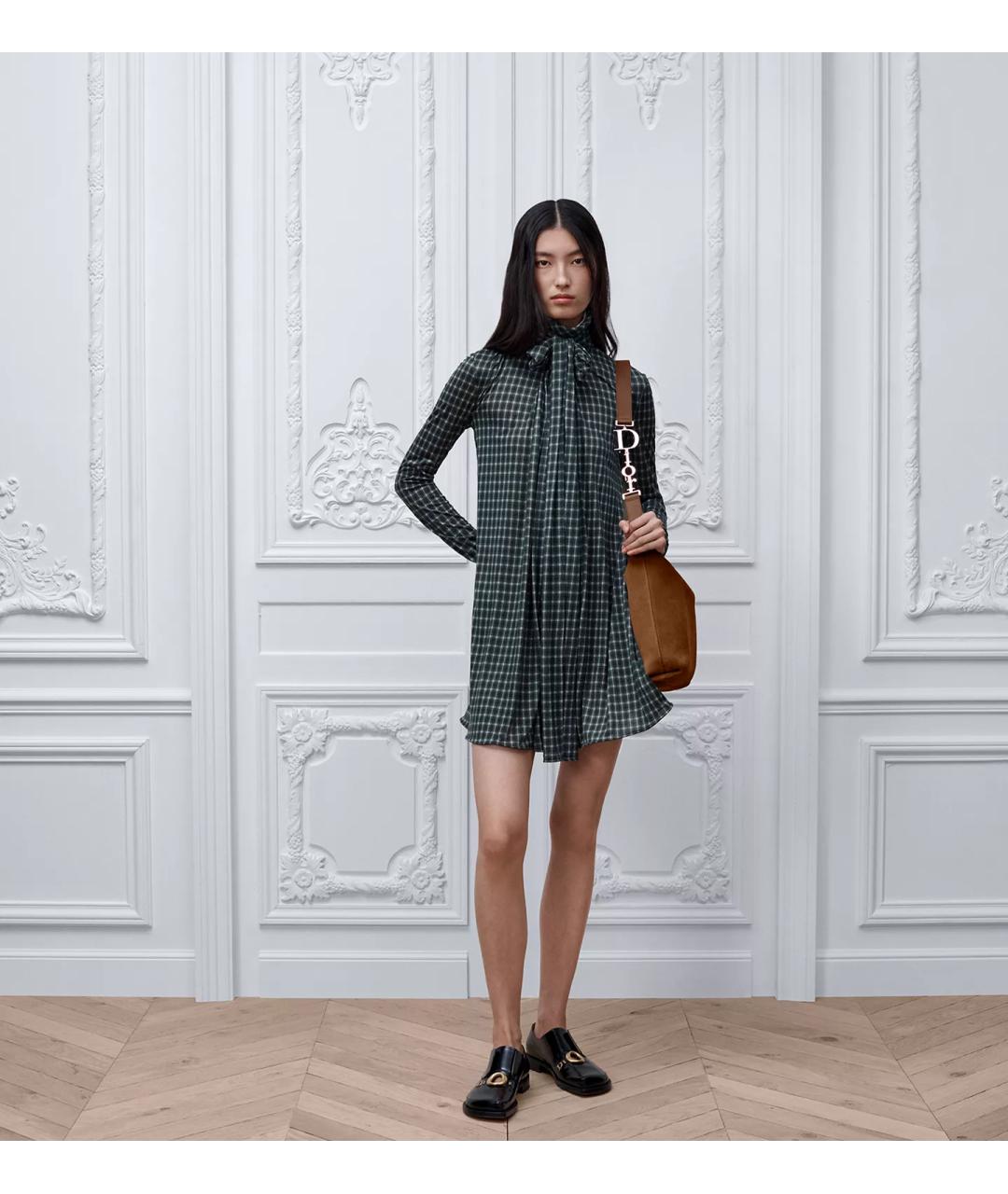 CHRISTIAN DIOR Коричневая замшевая сумка через плечо, фото 2