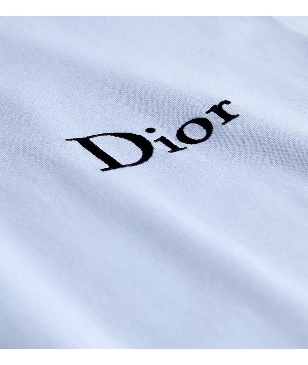 CHRISTIAN DIOR Голубая хлопковая футболка, фото 3