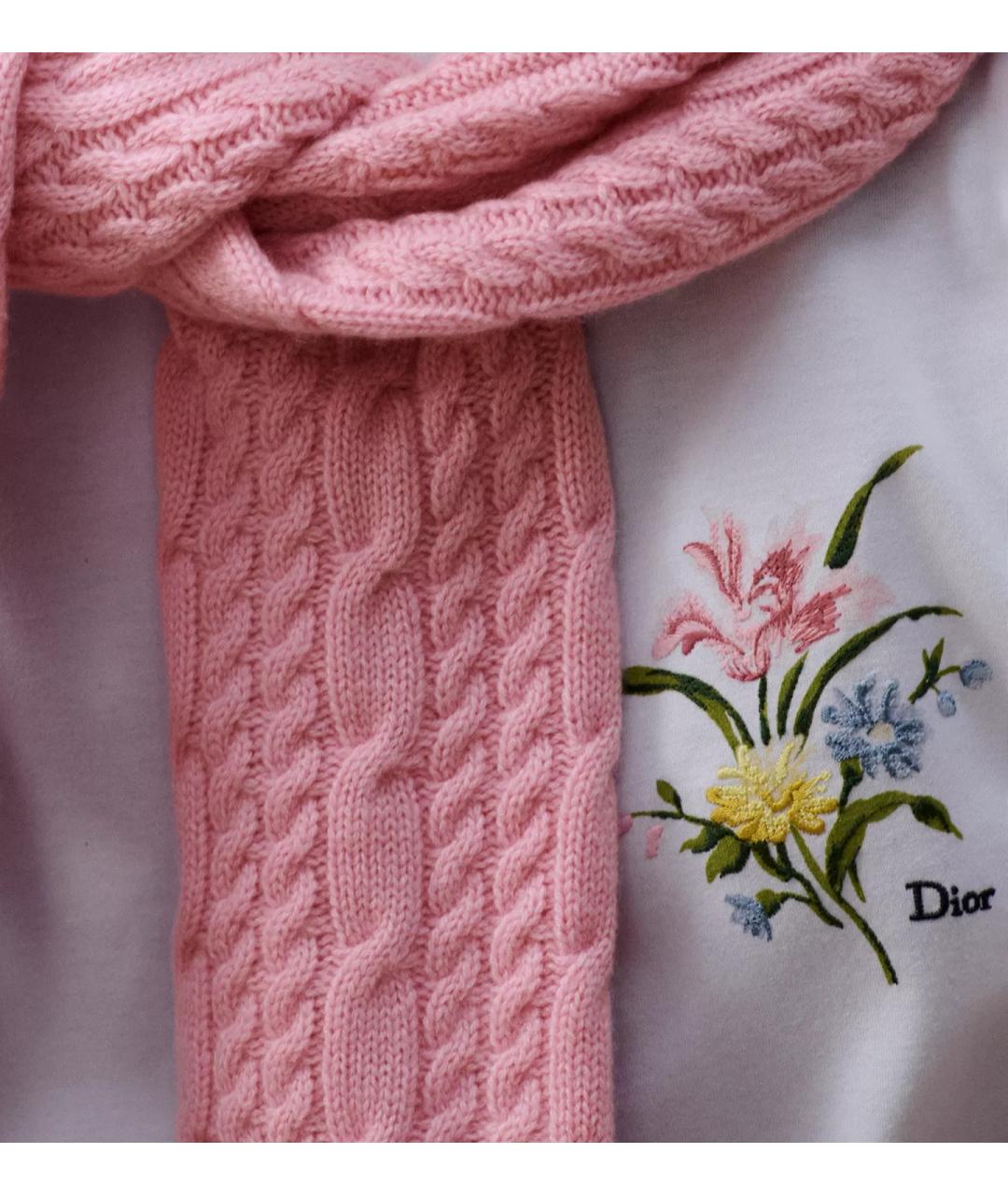 CHRISTIAN DIOR Белая хлопковая футболка, фото 4