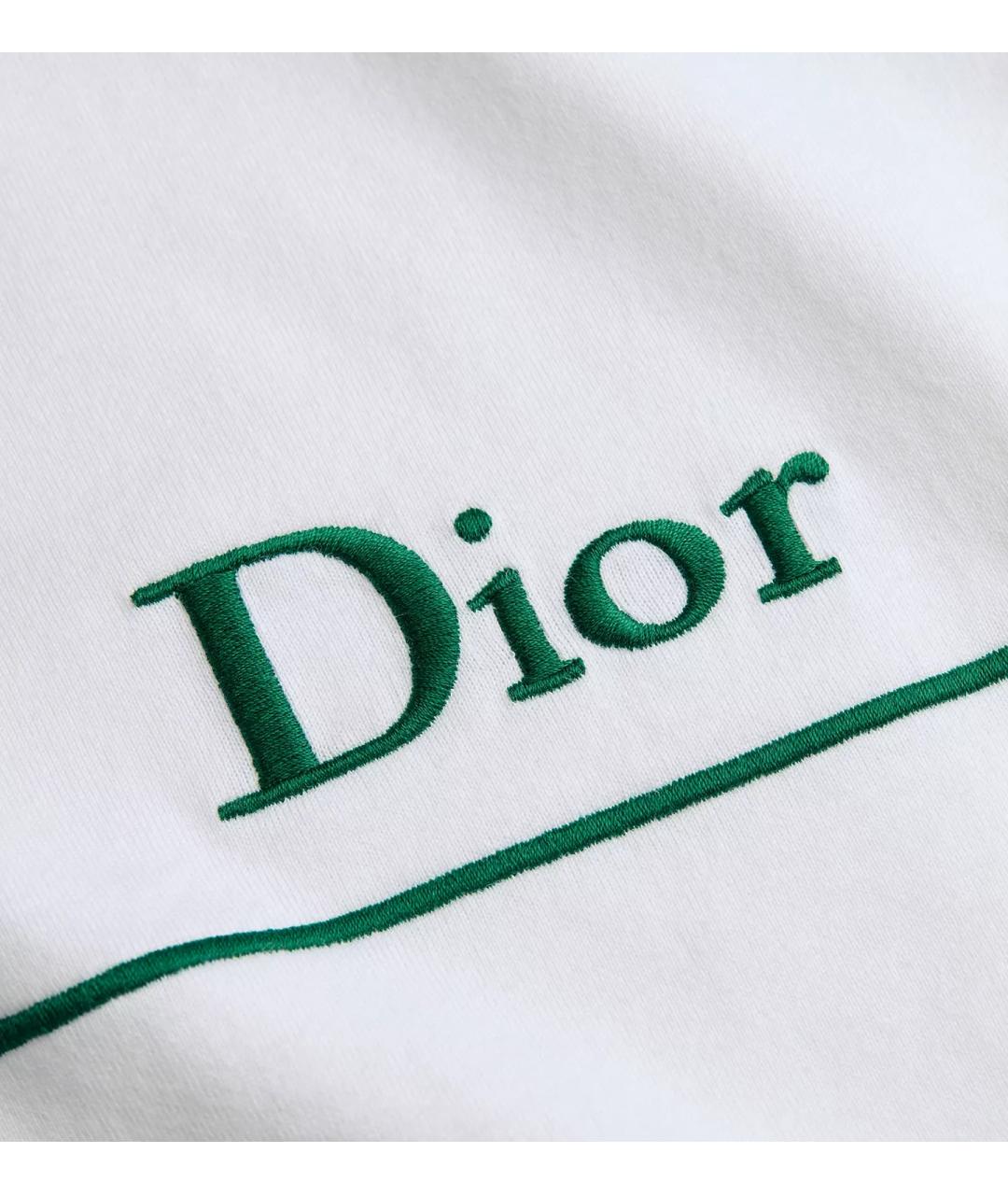 CHRISTIAN DIOR Белая хлопковая футболка, фото 6