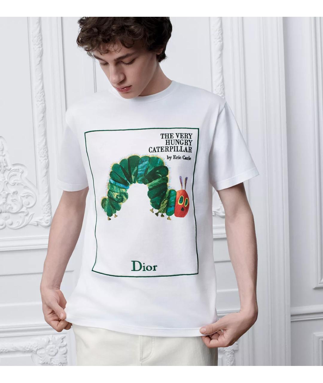 CHRISTIAN DIOR Белая хлопковая футболка, фото 4