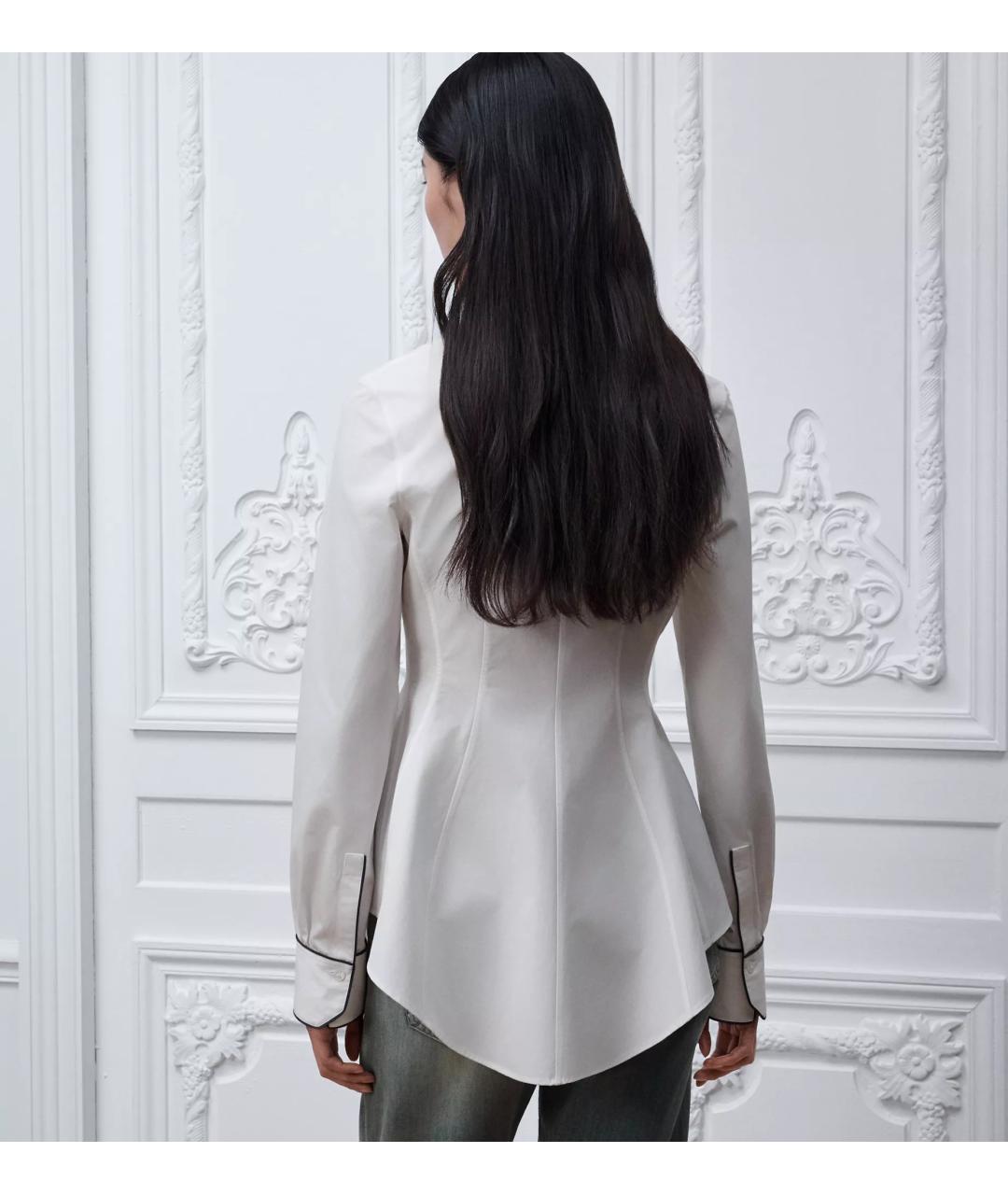 CHRISTIAN DIOR Белая хлопковая рубашка, фото 4