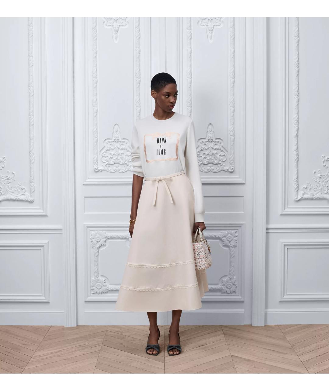 CHRISTIAN DIOR Белый кашемировый джемпер / свитер, фото 2