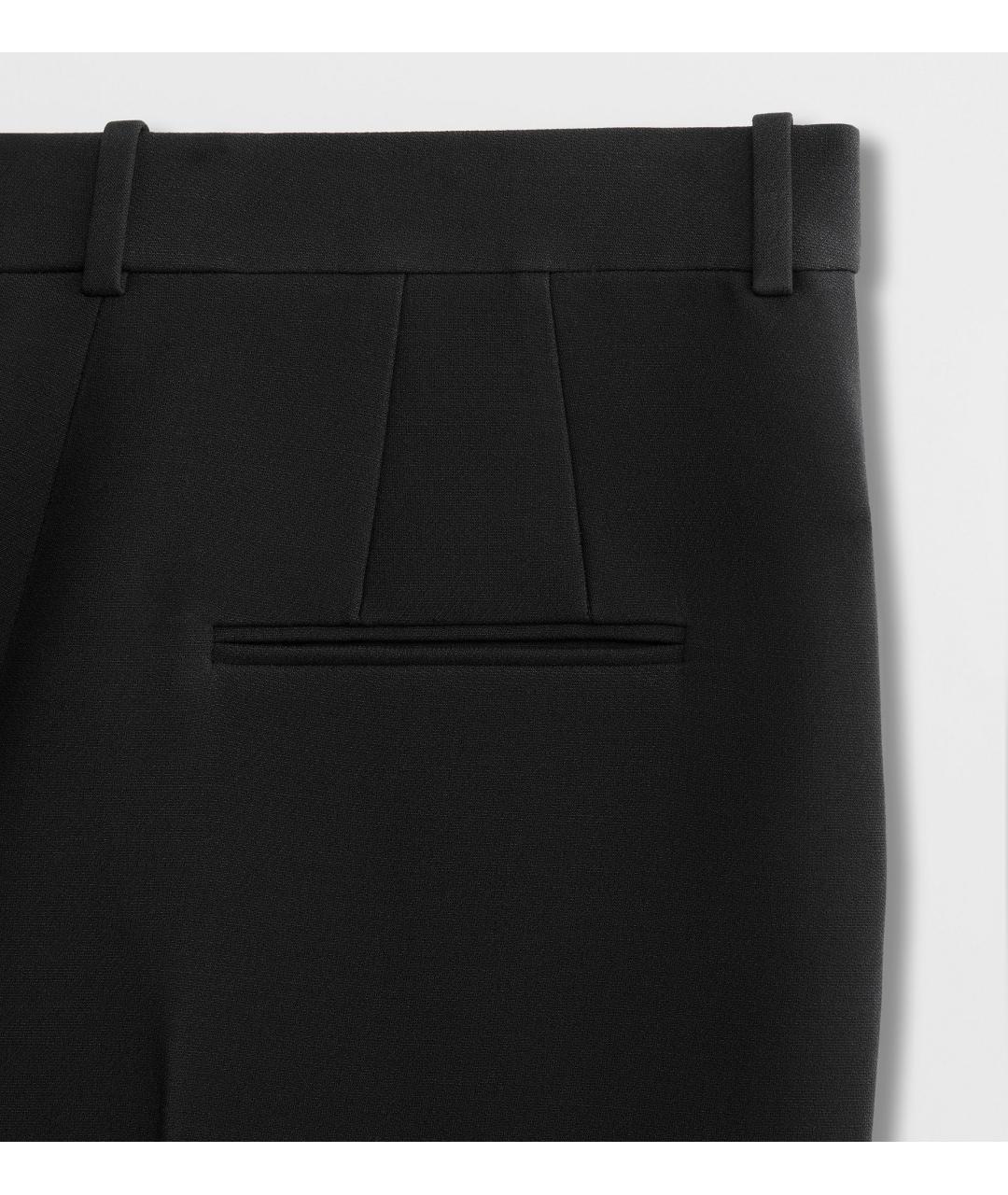 CHRISTIAN DIOR Черные шерстяные прямые брюки, фото 5