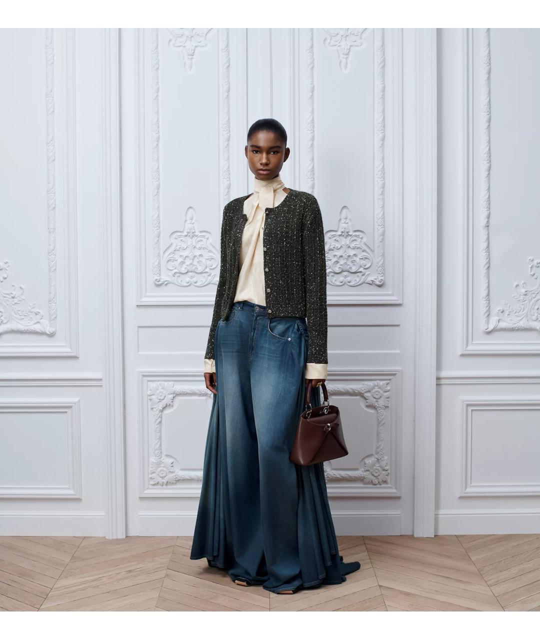 CHRISTIAN DIOR Зеленый полиамидовый кардиган, фото 2