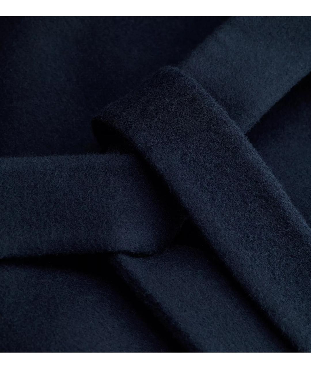 CHRISTIAN DIOR Синее шерстяное пальто, фото 2