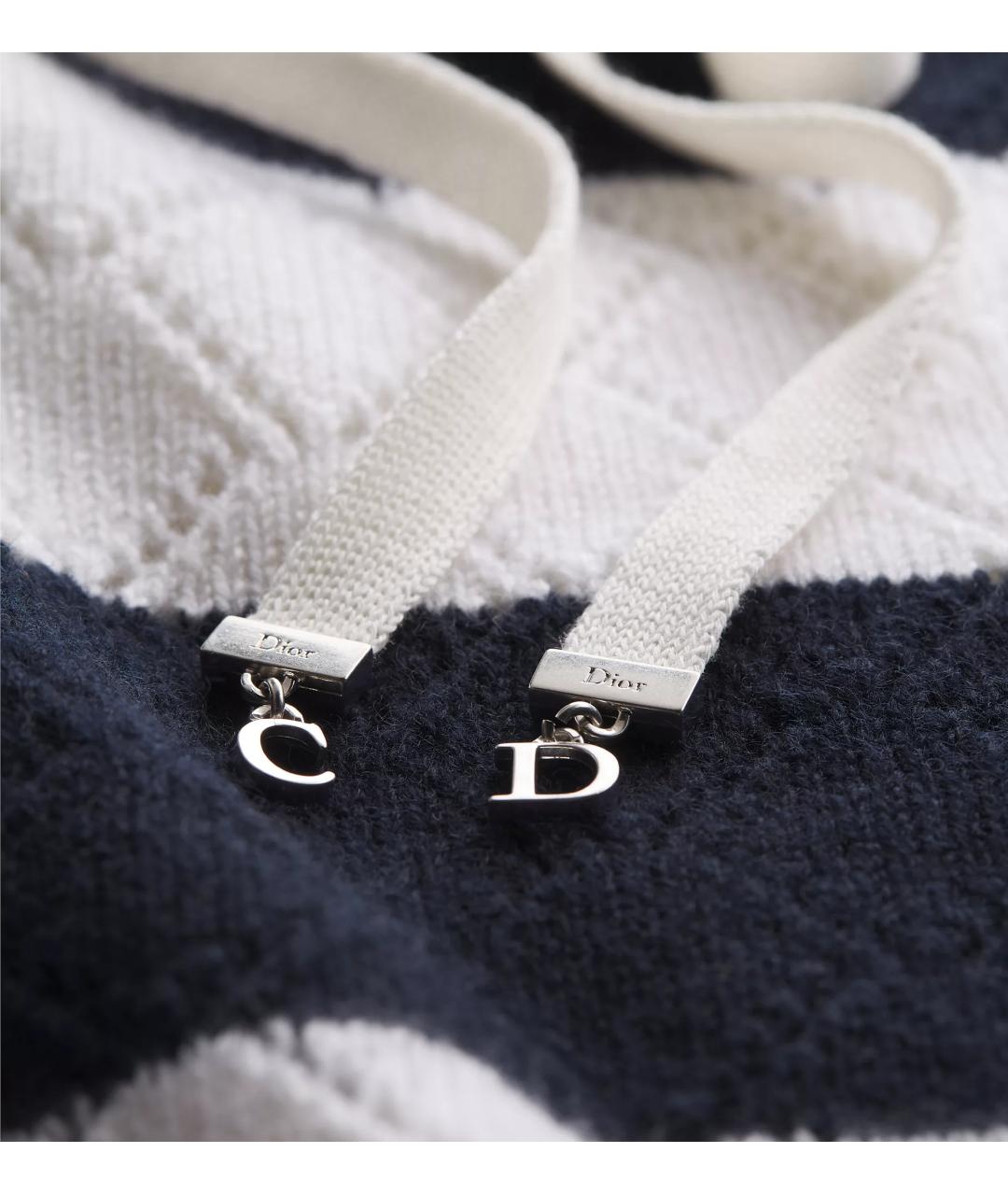 CHRISTIAN DIOR Синяя кашемировая жилетка, фото 5