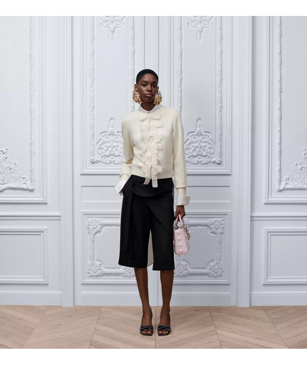 CHRISTIAN DIOR Черные шерстяные шорты, фото 2