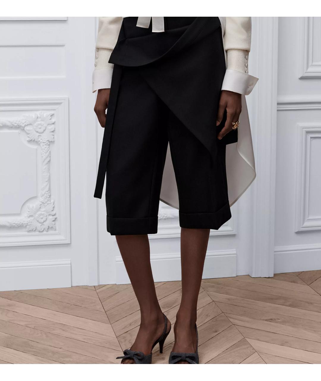 CHRISTIAN DIOR Черные шерстяные шорты, фото 3