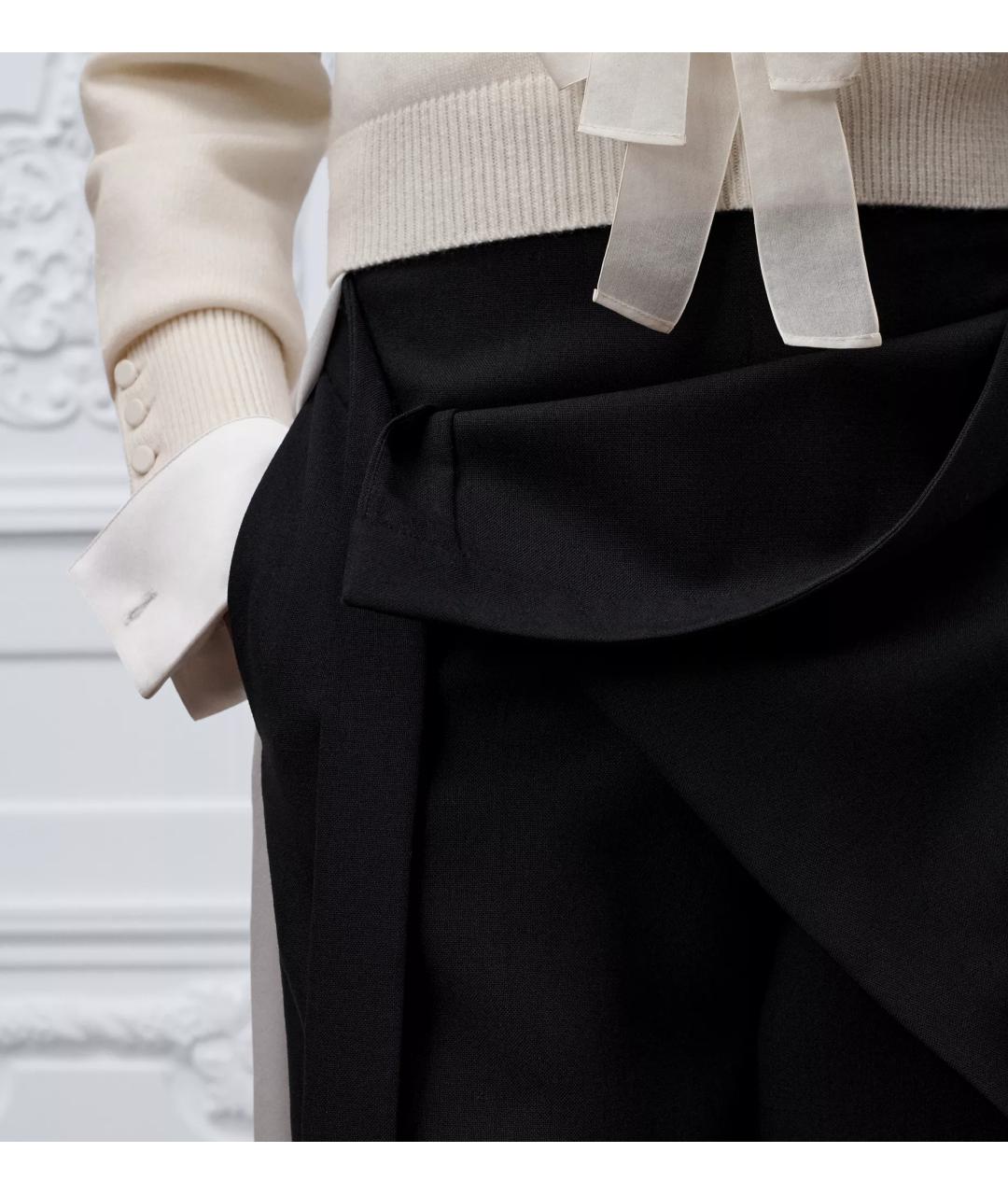CHRISTIAN DIOR Черные шерстяные шорты, фото 4