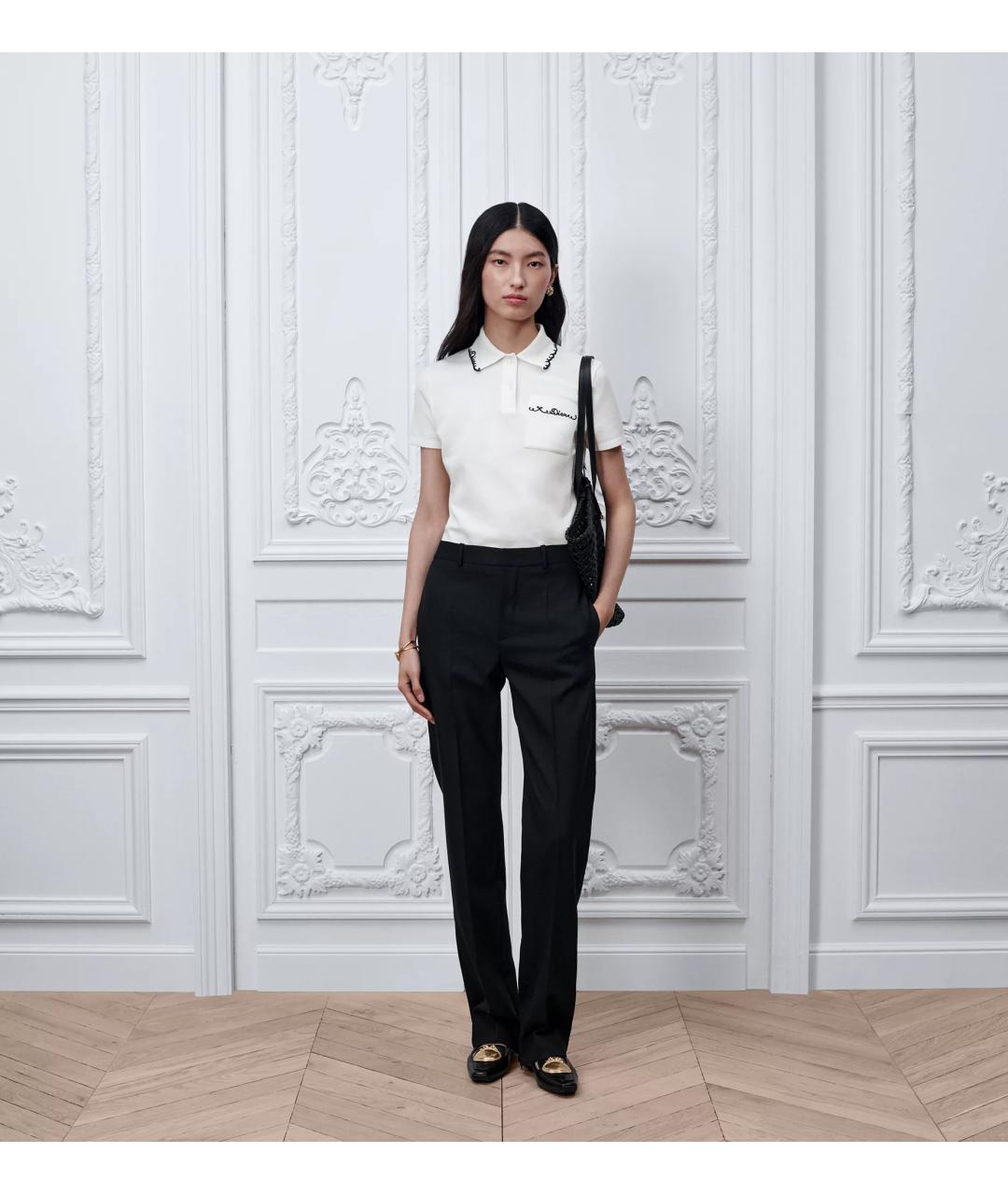 CHRISTIAN DIOR Белая хлопковая футболка, фото 2