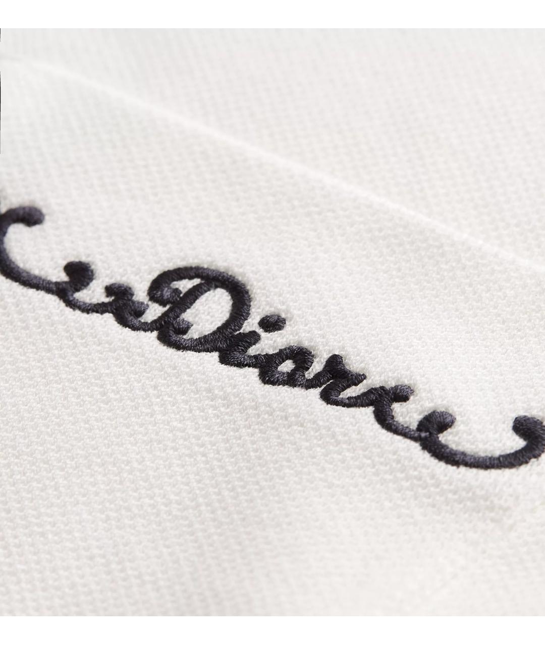 CHRISTIAN DIOR Белая хлопковая футболка, фото 6